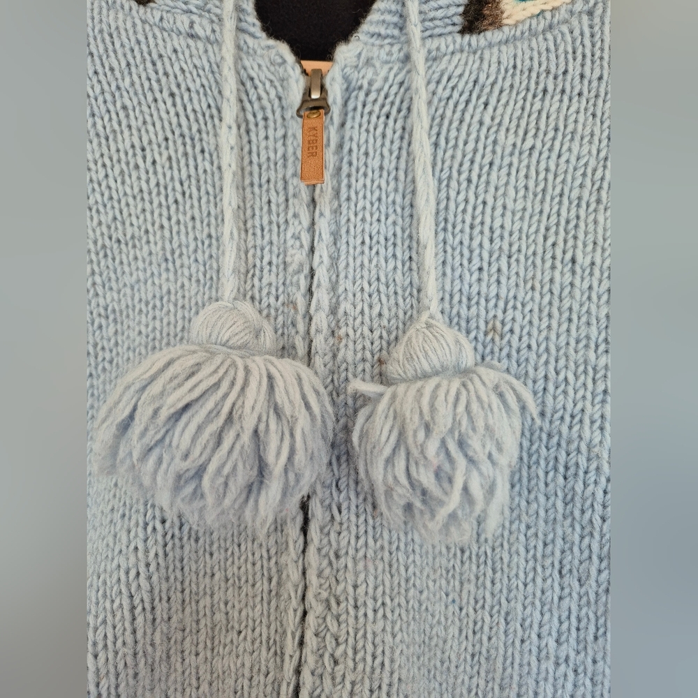Kyber Wool Sweater Jacket With Fleece Lining Size Large - Picture 7 of 9